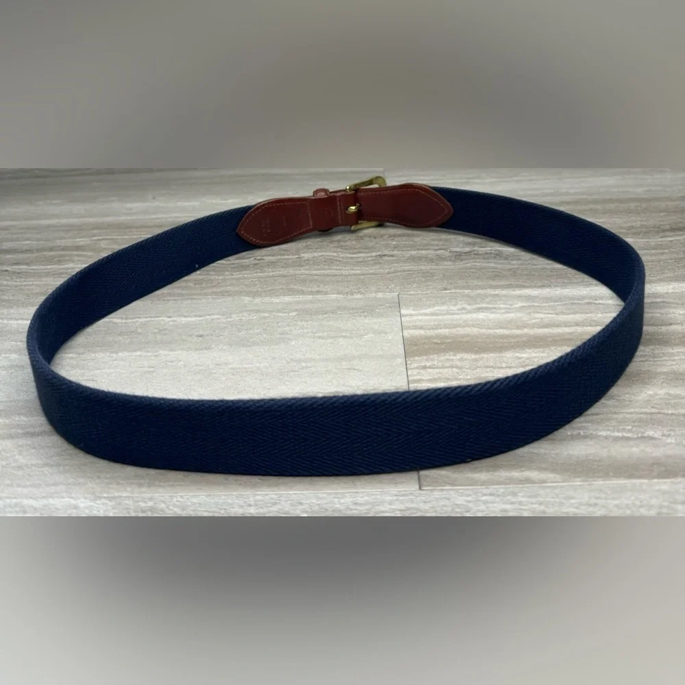 VTG Coach 3880 Leather & Woven 36in Unisex Belt